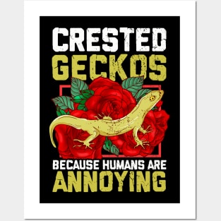 Crested Geckos because humans are annoying Posters and Art